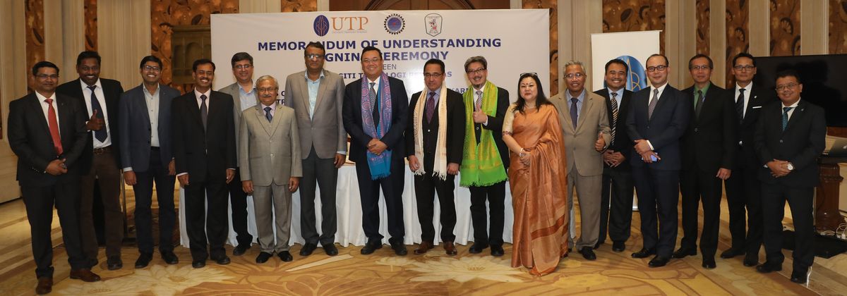 Signing of MoU between UTP Malaysia and CIT Kokrajhar on 19th November 2019